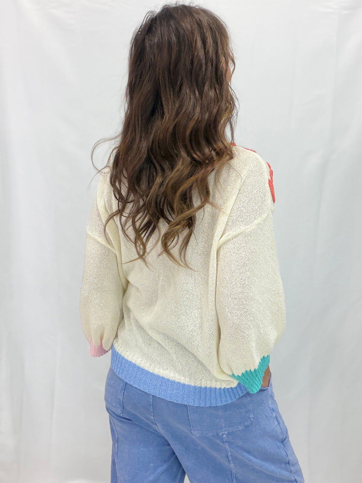 Color Me Cozy Flower Pattern Tunic Sweater In 4 Colors