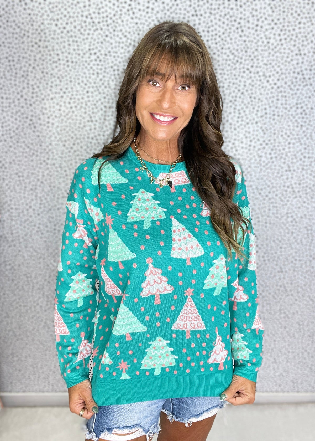 All Spruced Up Long Sleeve Sweater In Evergreen *Final Sale*