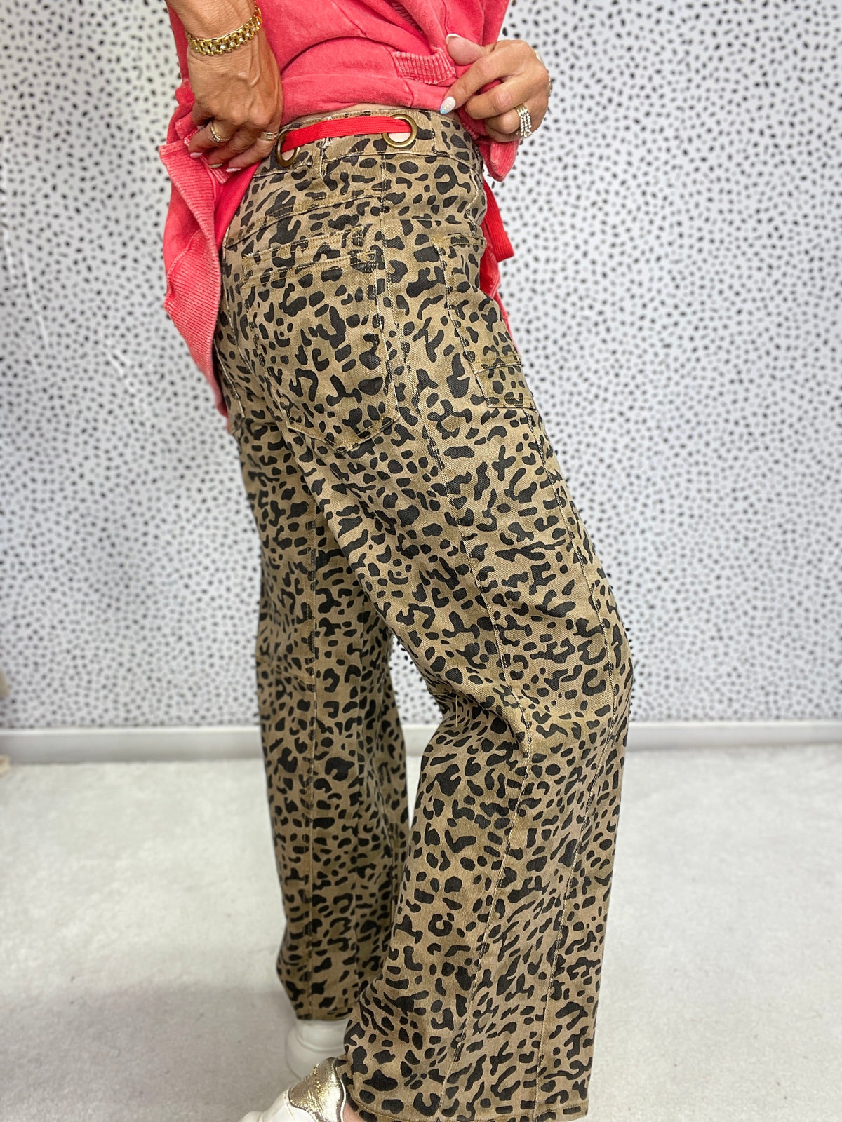 Wildstride Leopard Wide-Leg Pants *Final Sale*