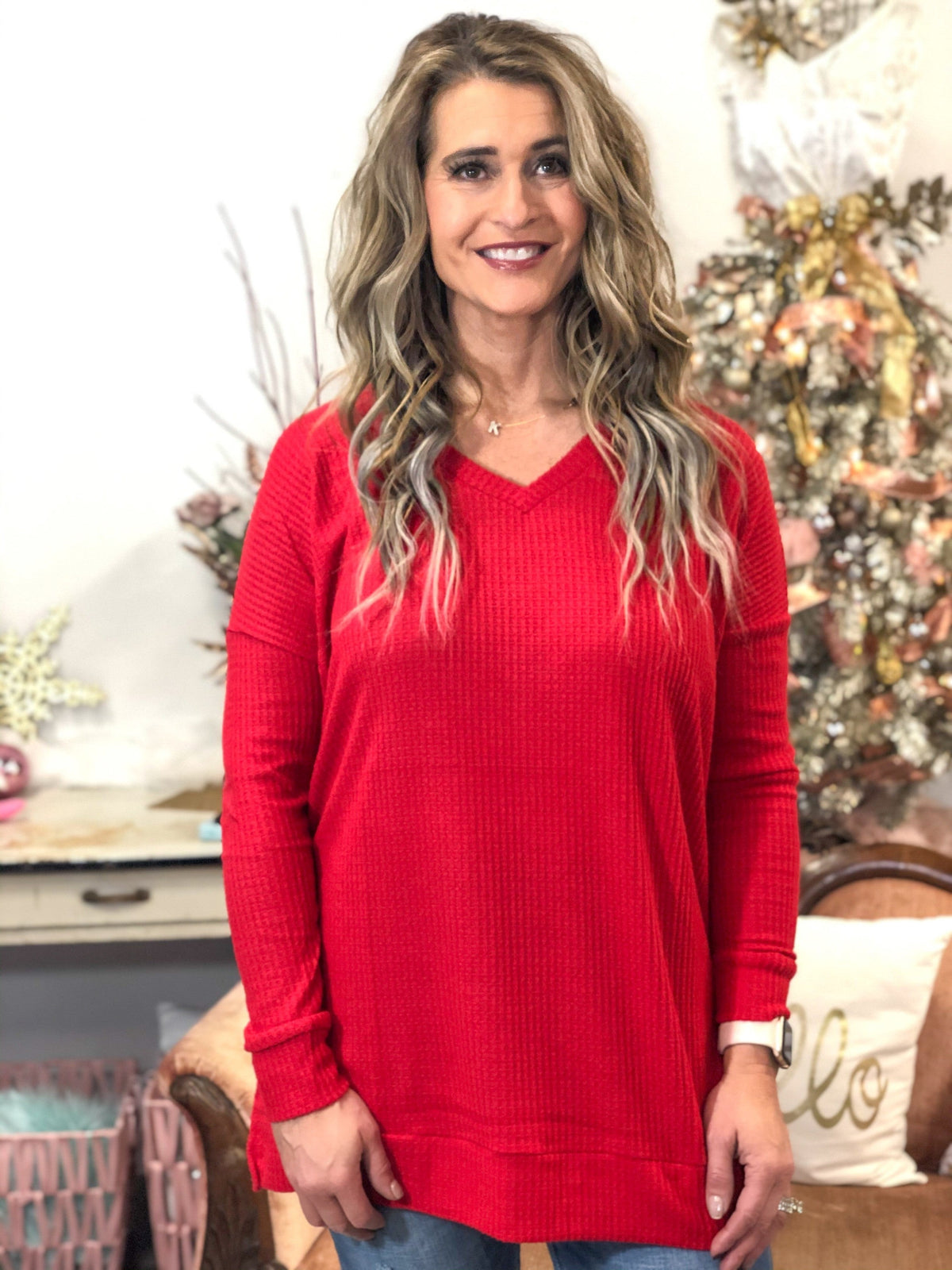 Red Traveling Top *Final Sale*
