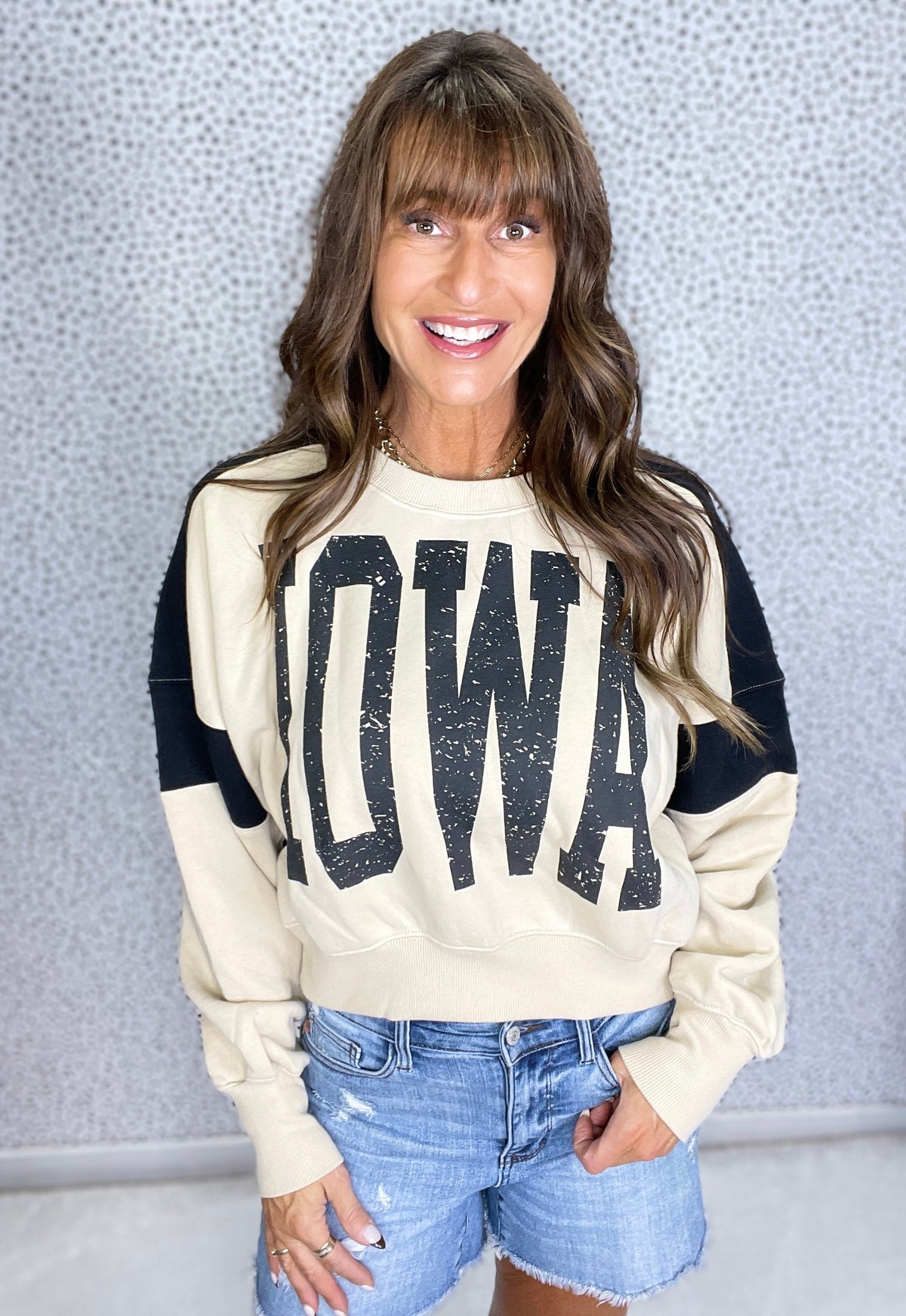All For Fun Bold Iowa Crewneck