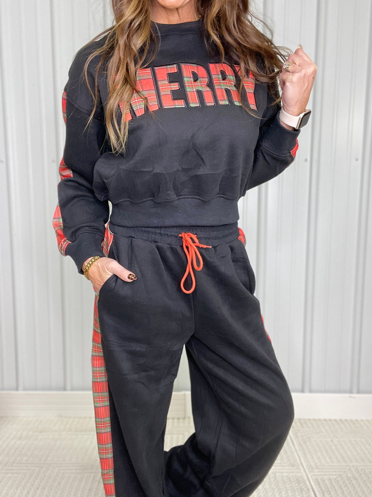 Merry Plaid Lounge Set