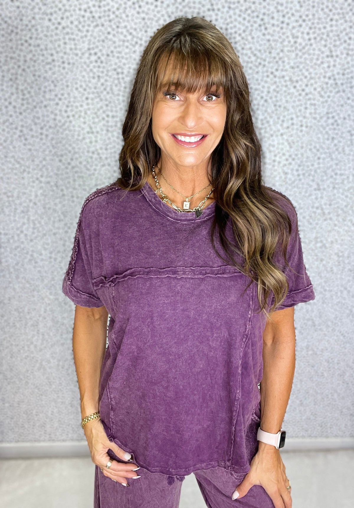 Simple Wishes Mineral Washed Tee In 2 Colors *Final Sale*