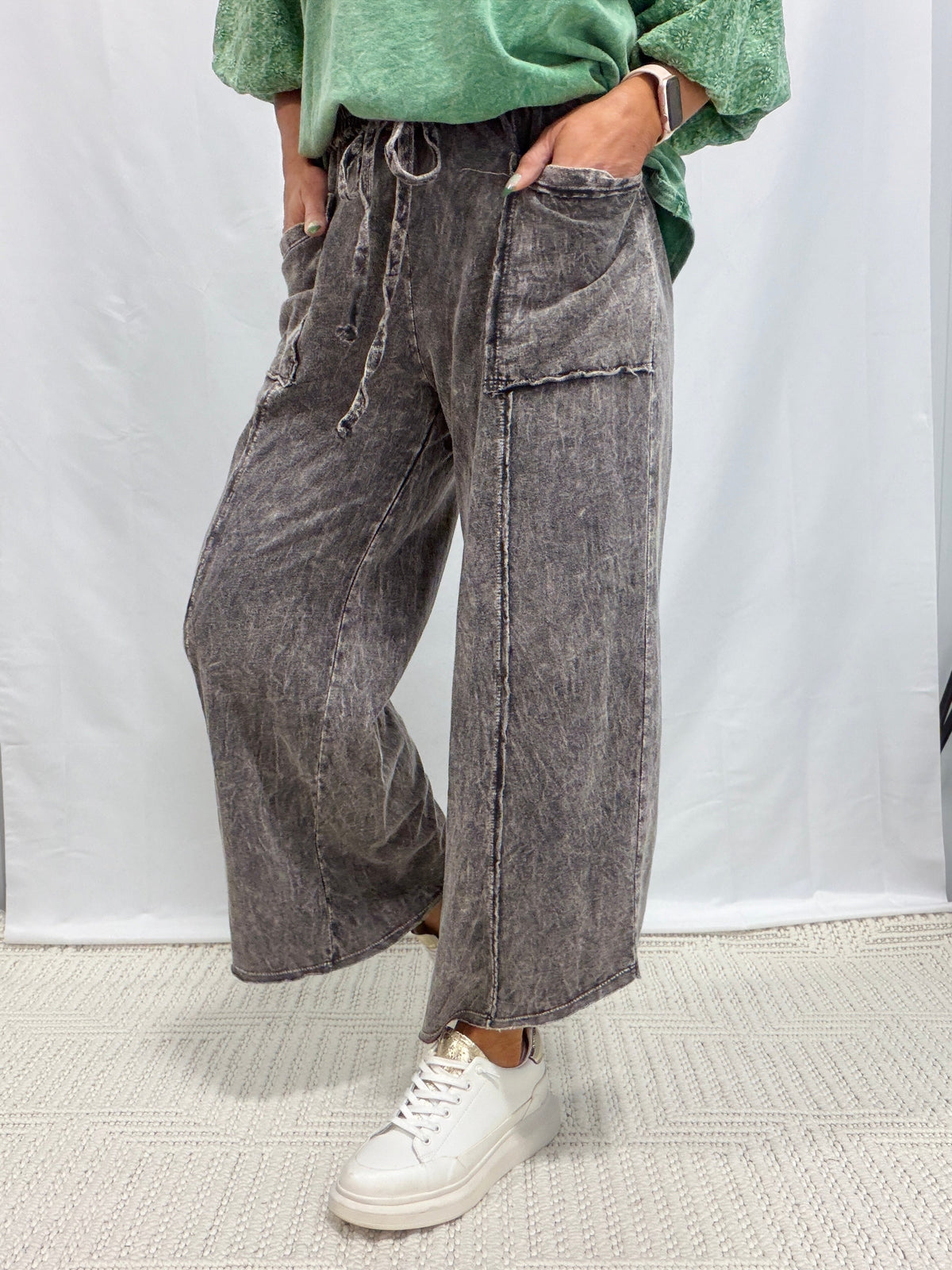 It's A Vibe Front Tie Pants In 10 Colors