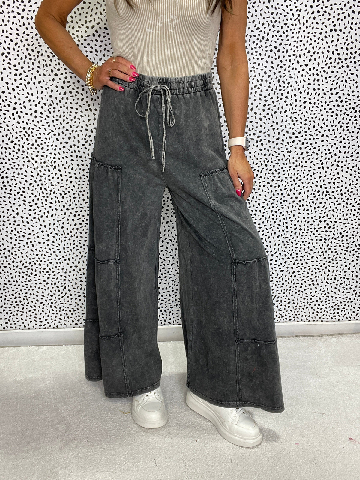 Going All In Mineral Washed Pants In 4 Colors