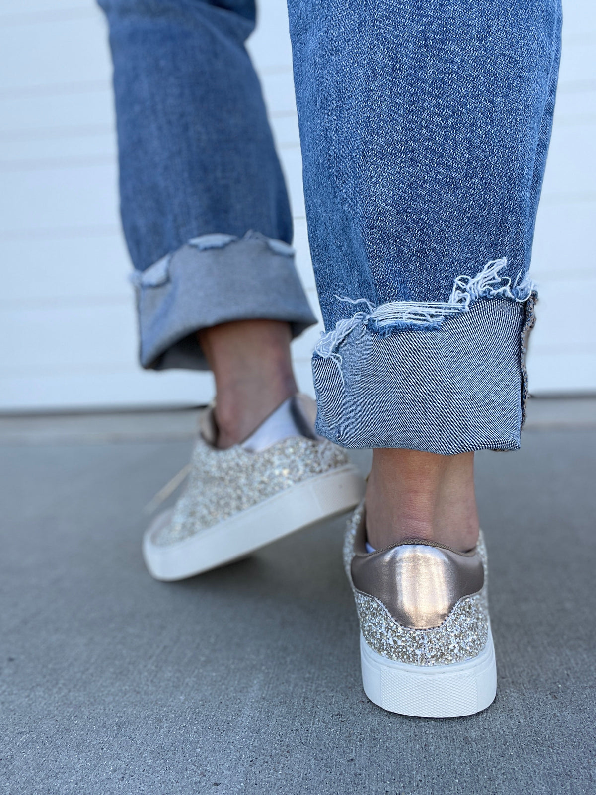 Corkys Dazzle Sneaker In Gold *Final Sale*