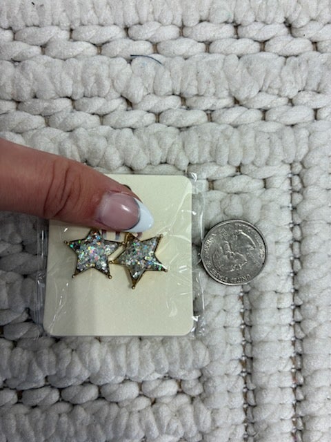 Big Fancy Star Earrings *Final Sale*