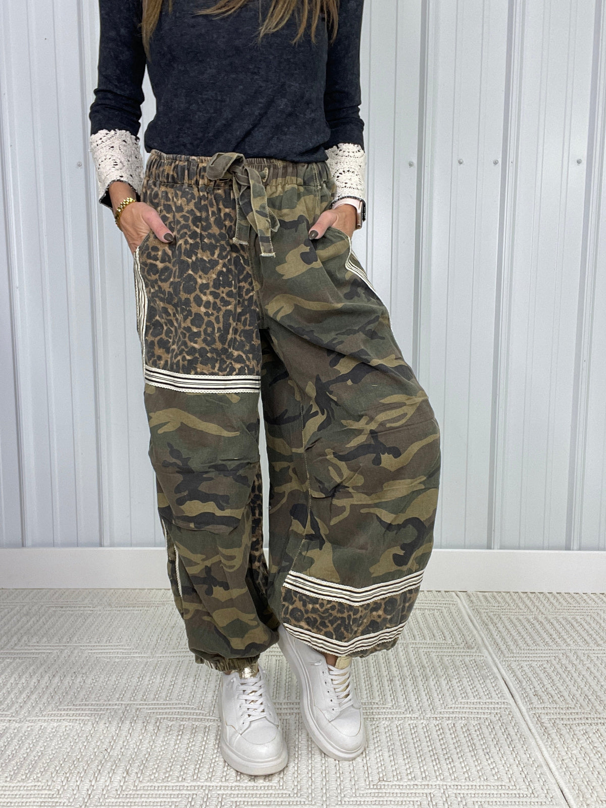 POL Looking Back Roomy Jogger Pants In 2 Colors