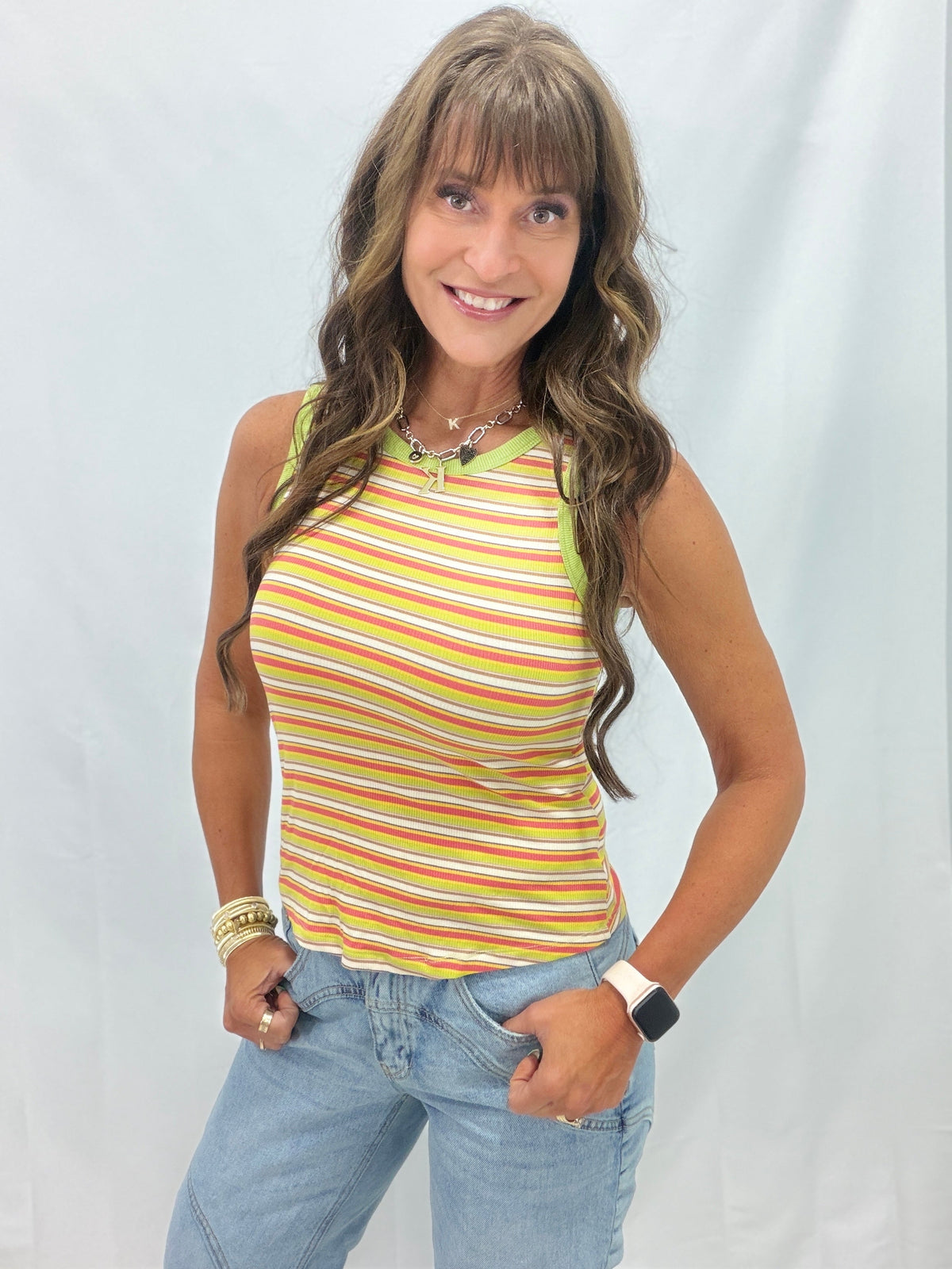 Summer Time Dreaming Striped Tank Top *Final Sale*