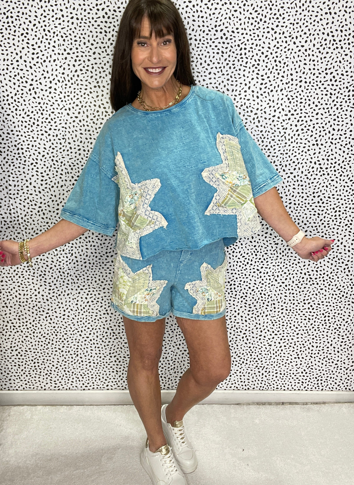 Oli & Hali The Starry Escape Top And Shorts Set In 2 Colors *Final Sale*