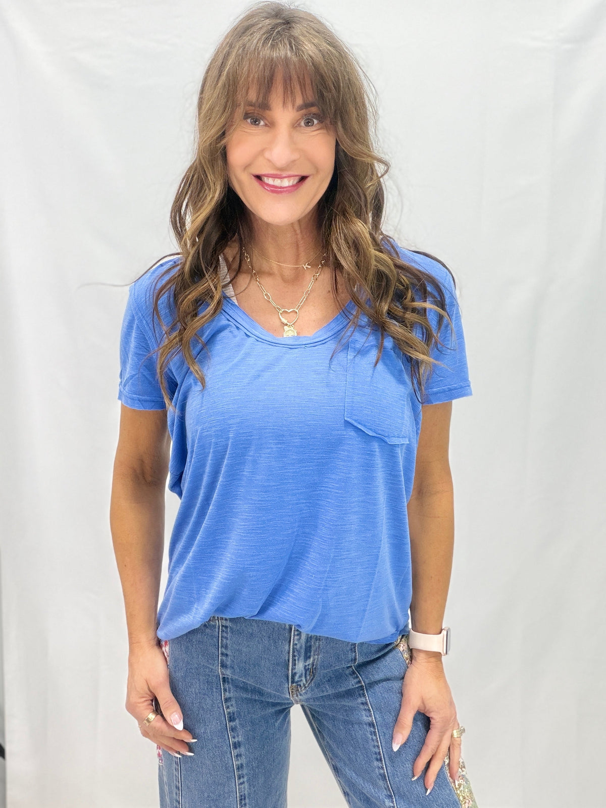 Pol Coastal Ease Short Sleeve Tee in 2 Colors
