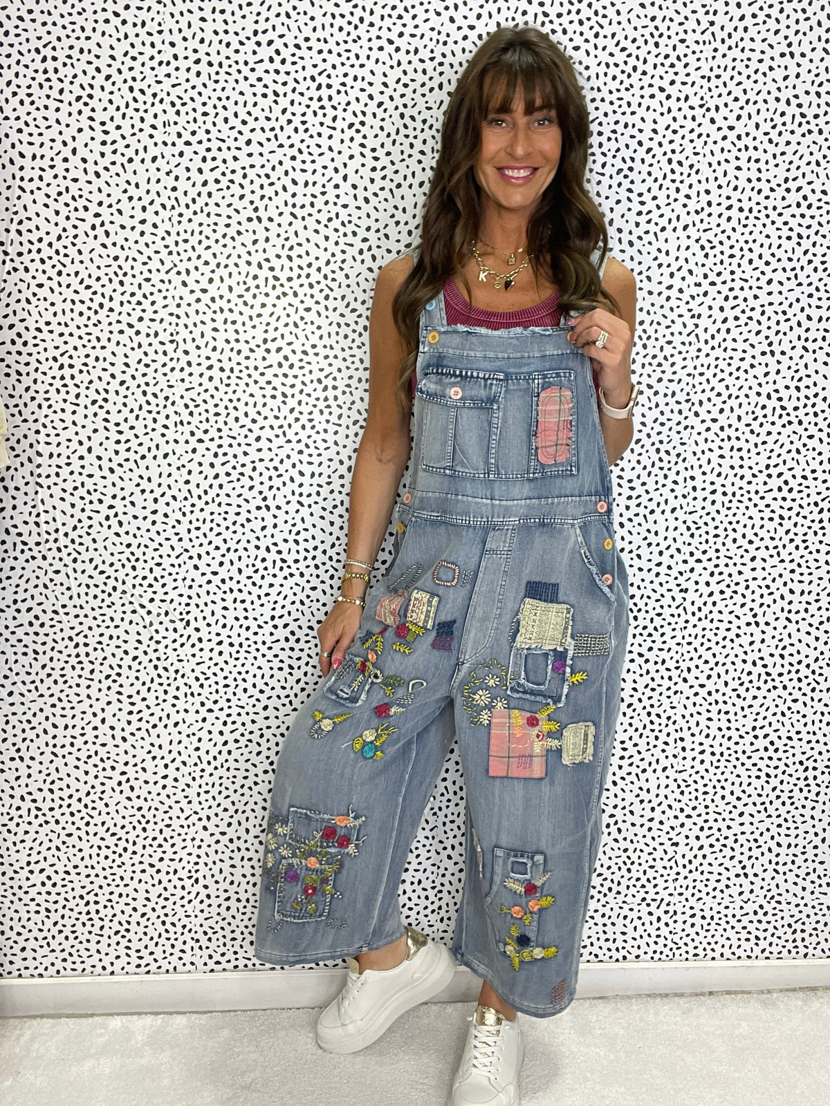 Multi Contrast Patch Mineral Washed Overall