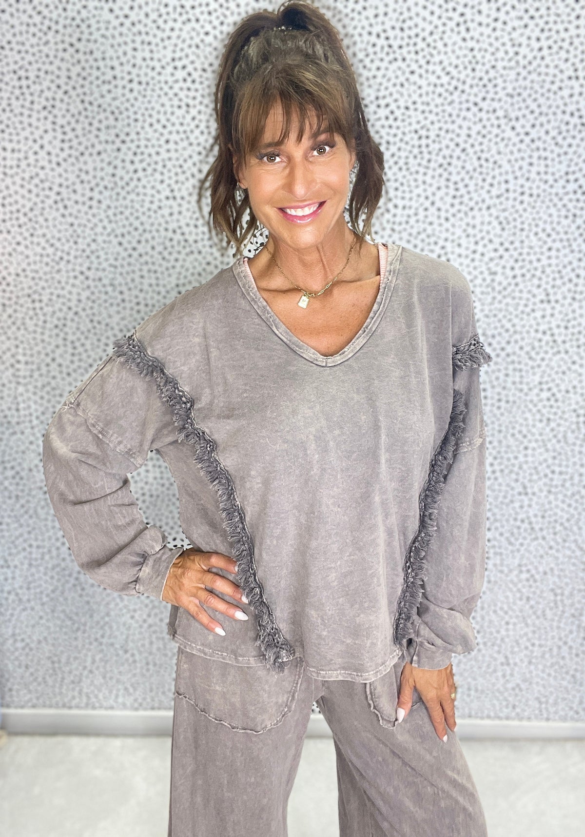 The Boho Bloom Lounge Top In 4 Colors *Final Sale*
