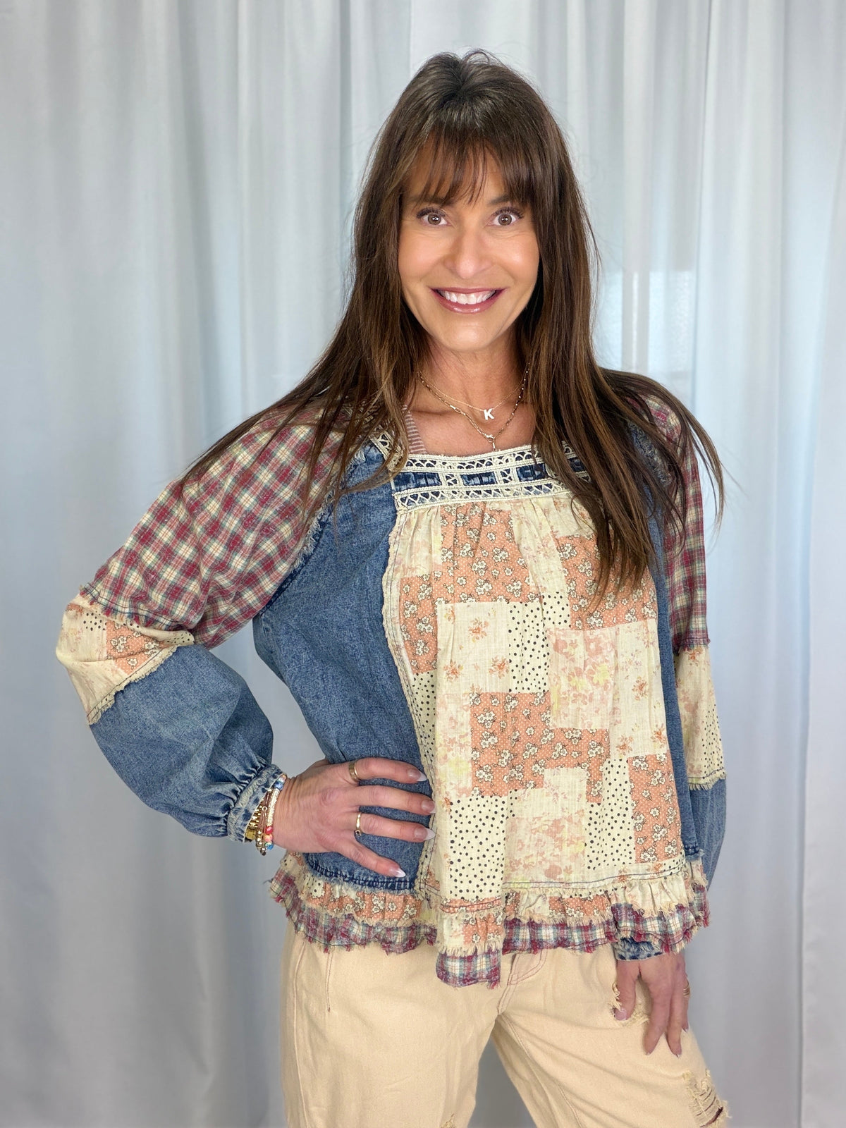 POL Off The Record Square Neck Top In 2 Colors