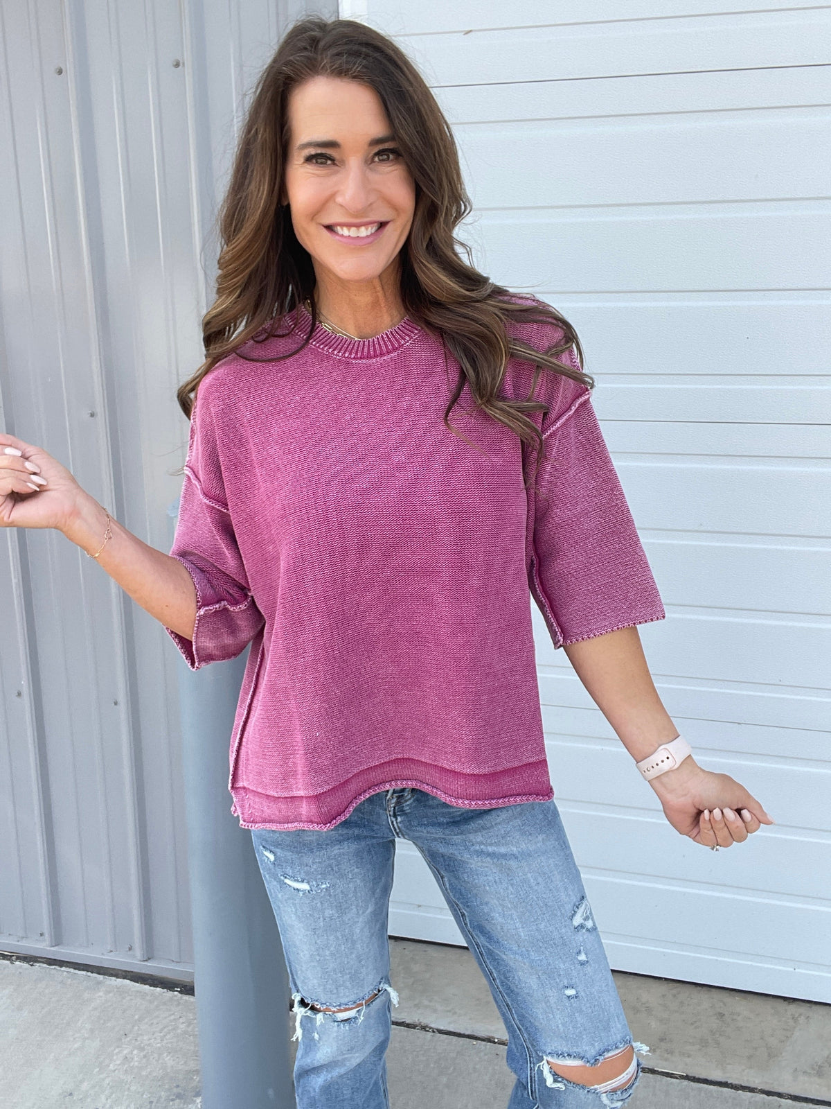 All For It Half Sleeve Knit Sweater In 8 Colors *Final Sale*