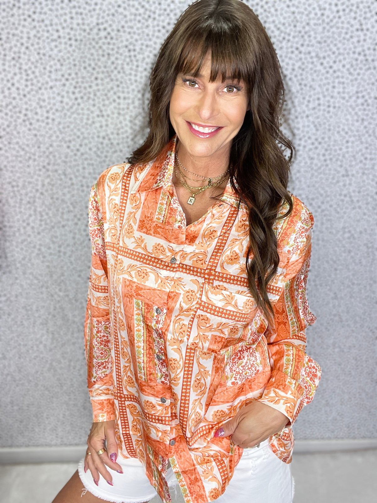 POL It's So Easy Top In Orange *Final Sale*
