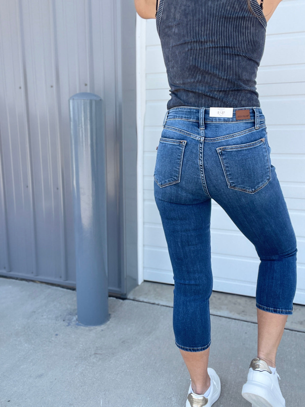 Judy Blue Ivey Side Slit Capri Jeans 113