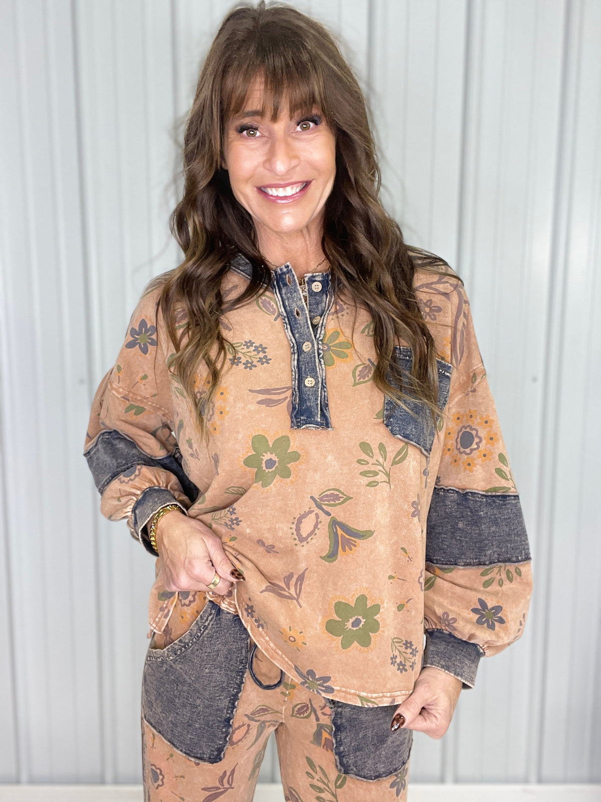 Garden Light Floral Printed Top In 3 Colors