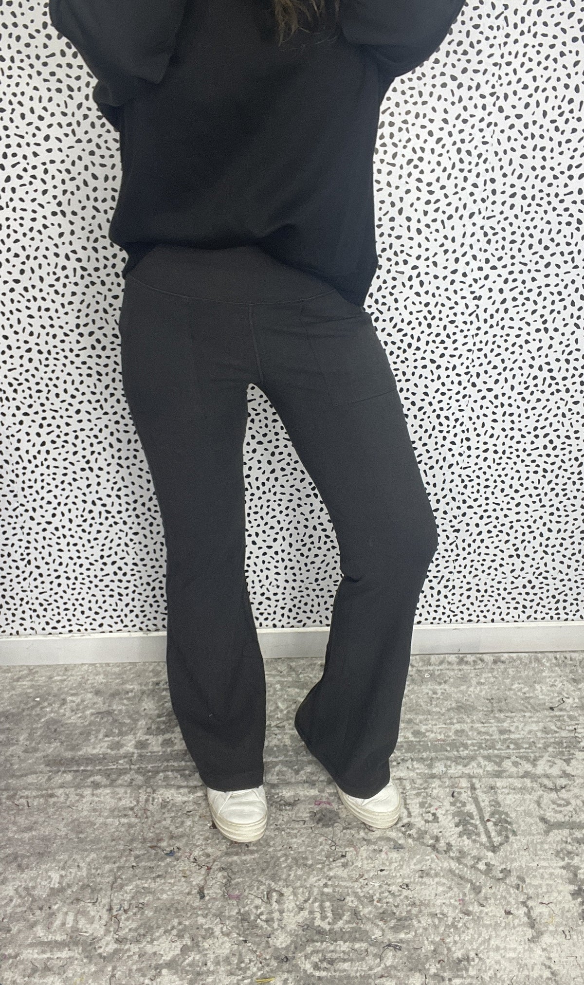 Luxi Rib Brushed High Rise Flare Legging Pant