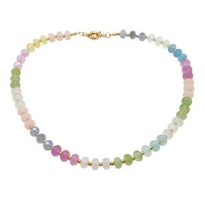 Crystal Beaded 17" Necklace In 2 Colors *Final Sale*