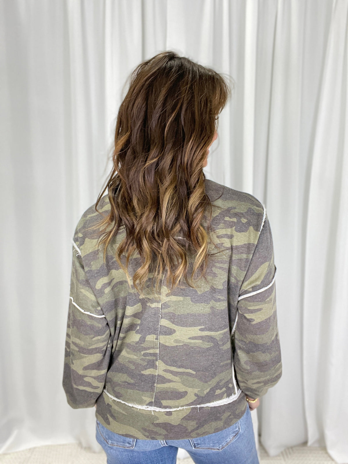 It's Official Camo Crewneck Sweatshirt In 2 Colors