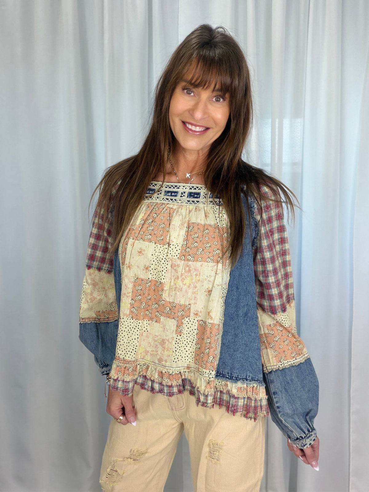 POL Off The Record Square Neck Top In 2 Colors