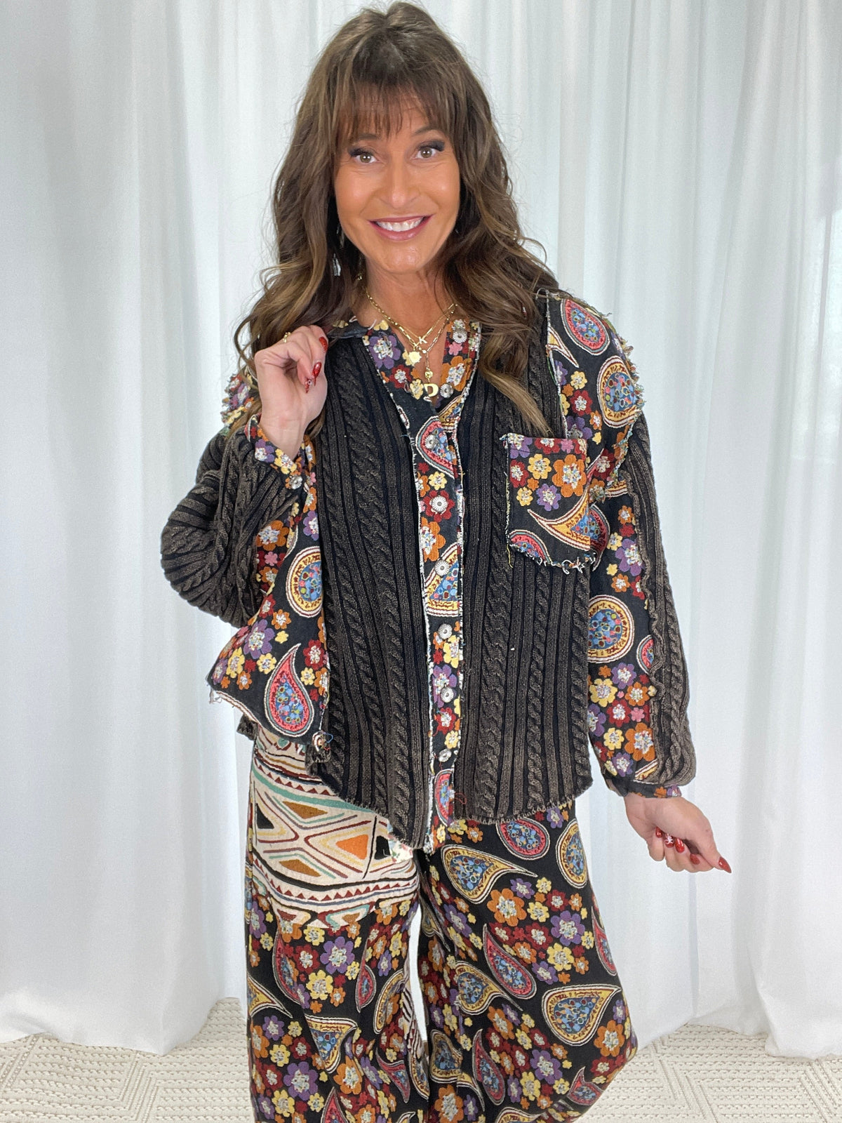 POL Take Me There Balloon Sleeve Top In Black *Final Sale*