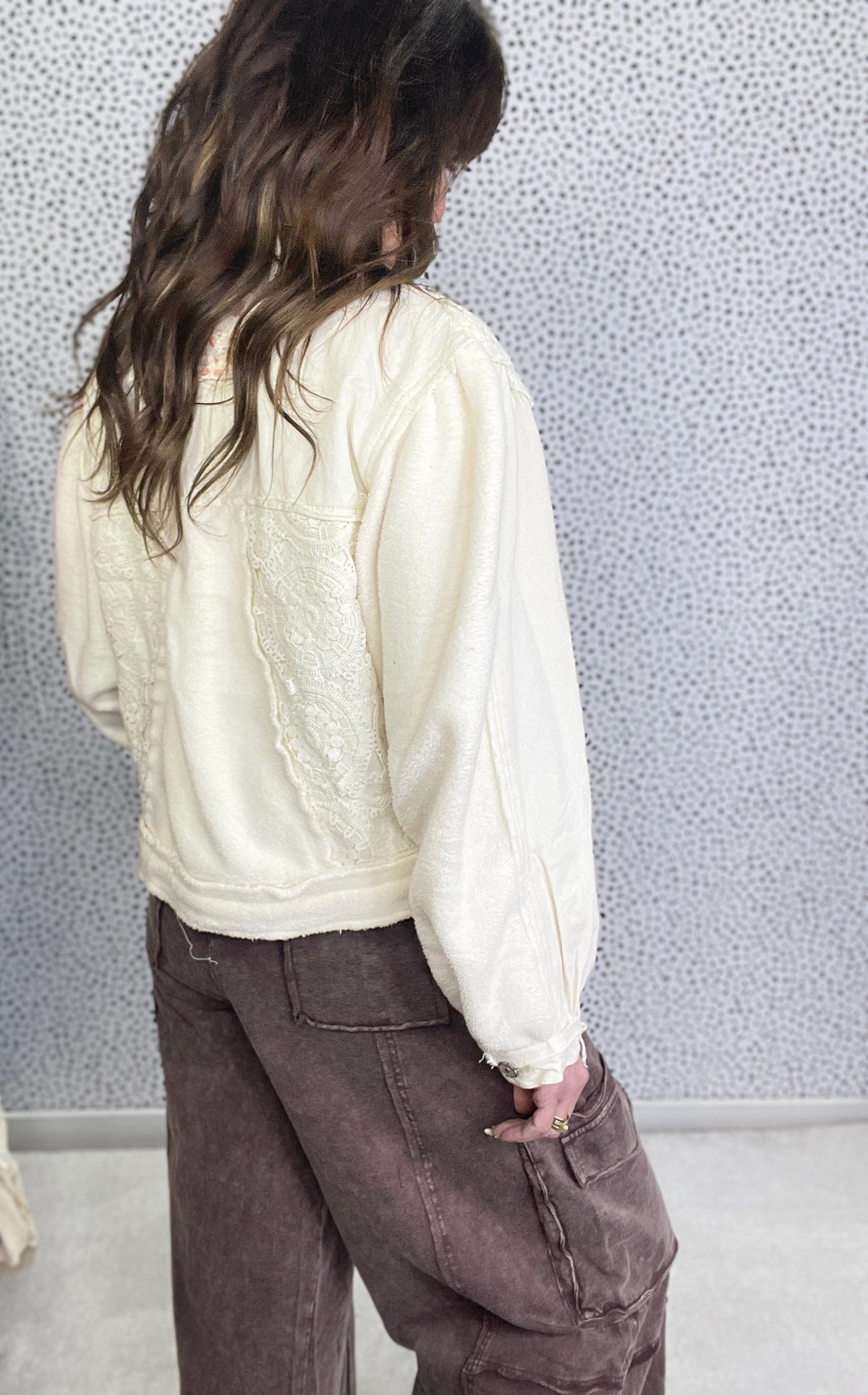 POL Faint Moonlight Crochet Detail Jacket In 3 Colors *Final Sale*