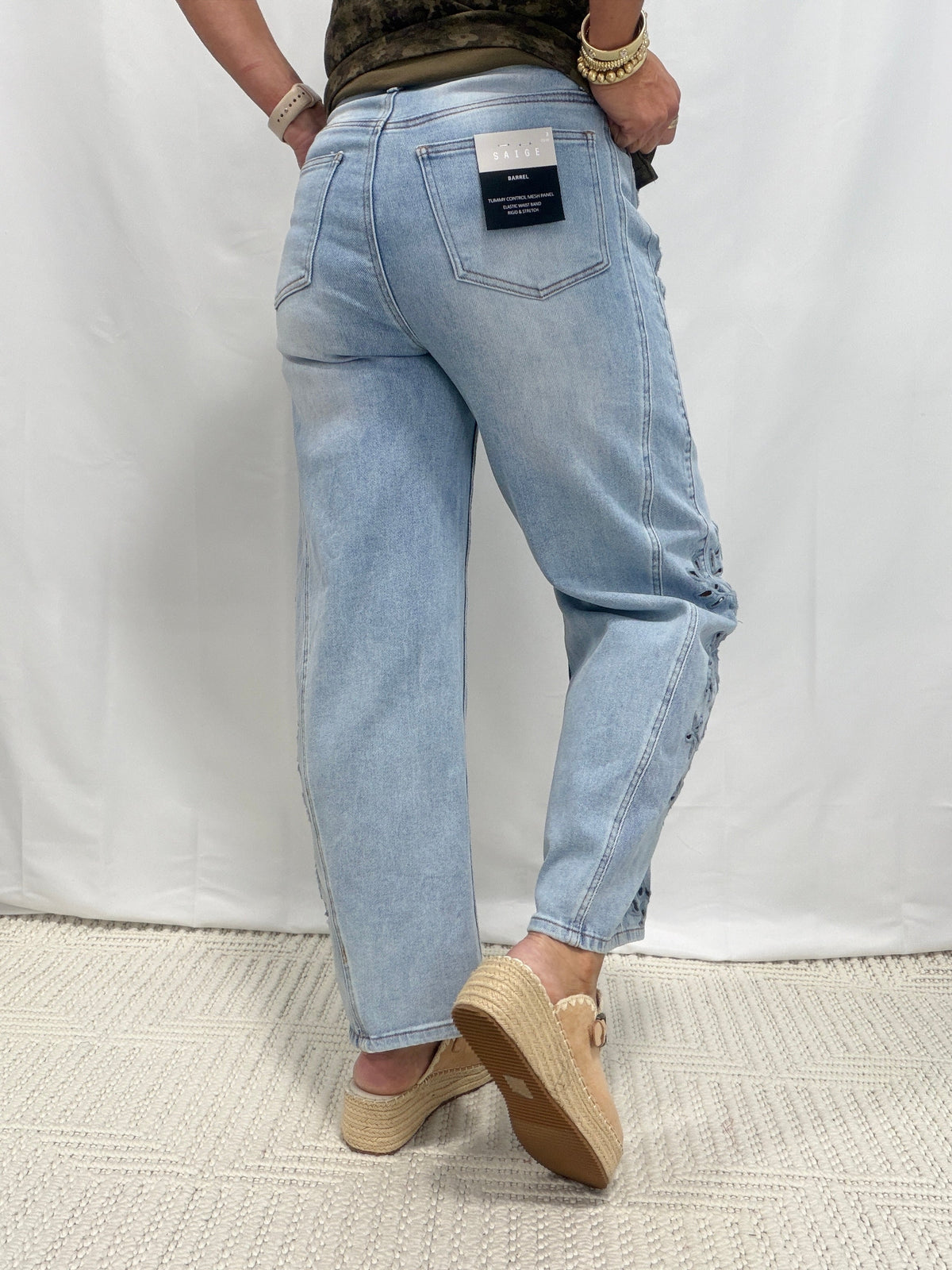 The Wildflower Barrel Jeans