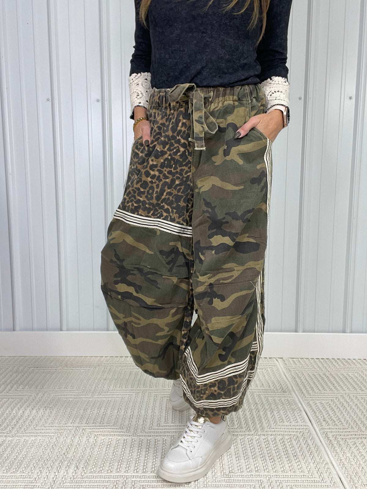 POL Looking Back Roomy Jogger Pants In 2 Colors