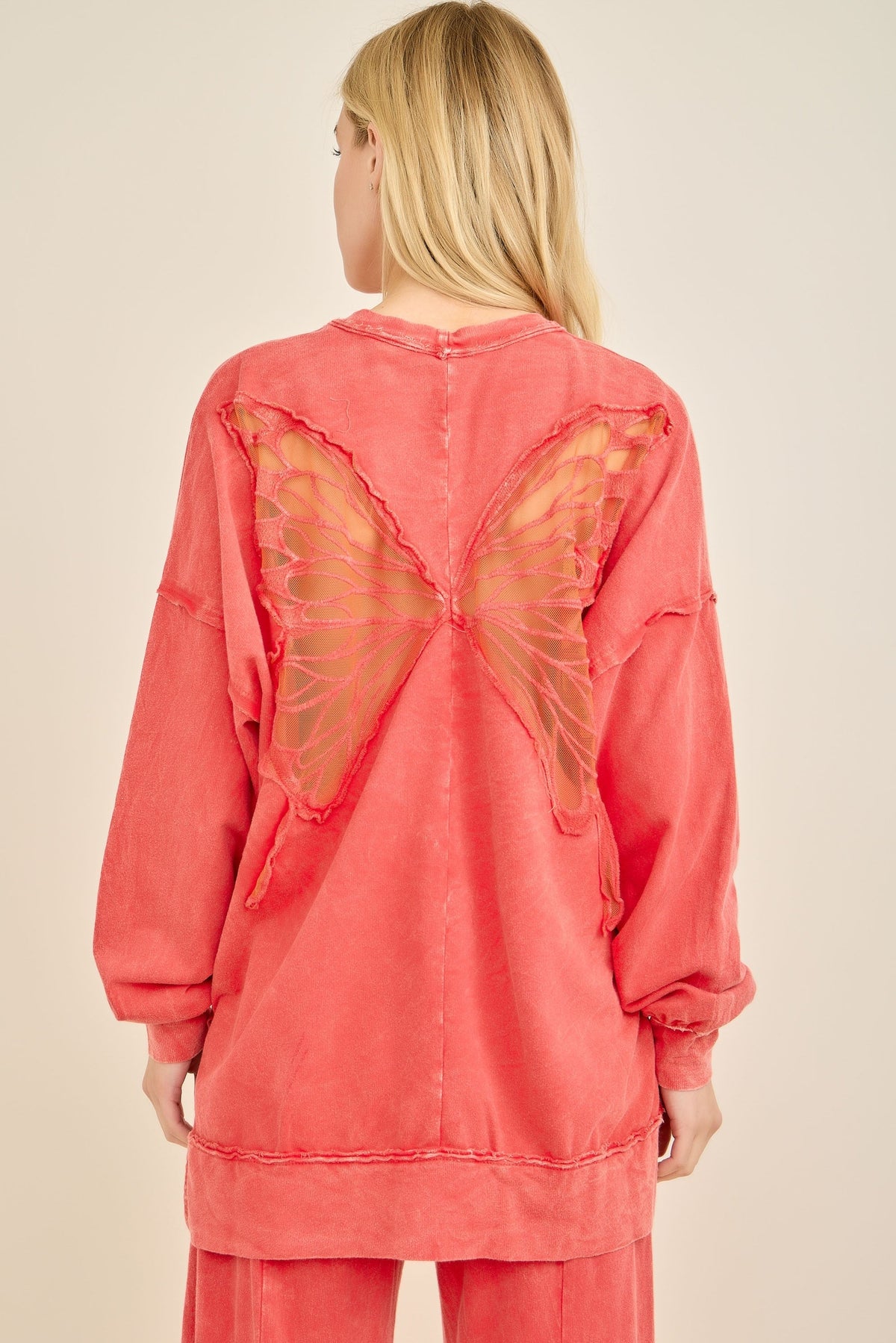 Warm Welcome Butterfly Applique Top In 2 Colors