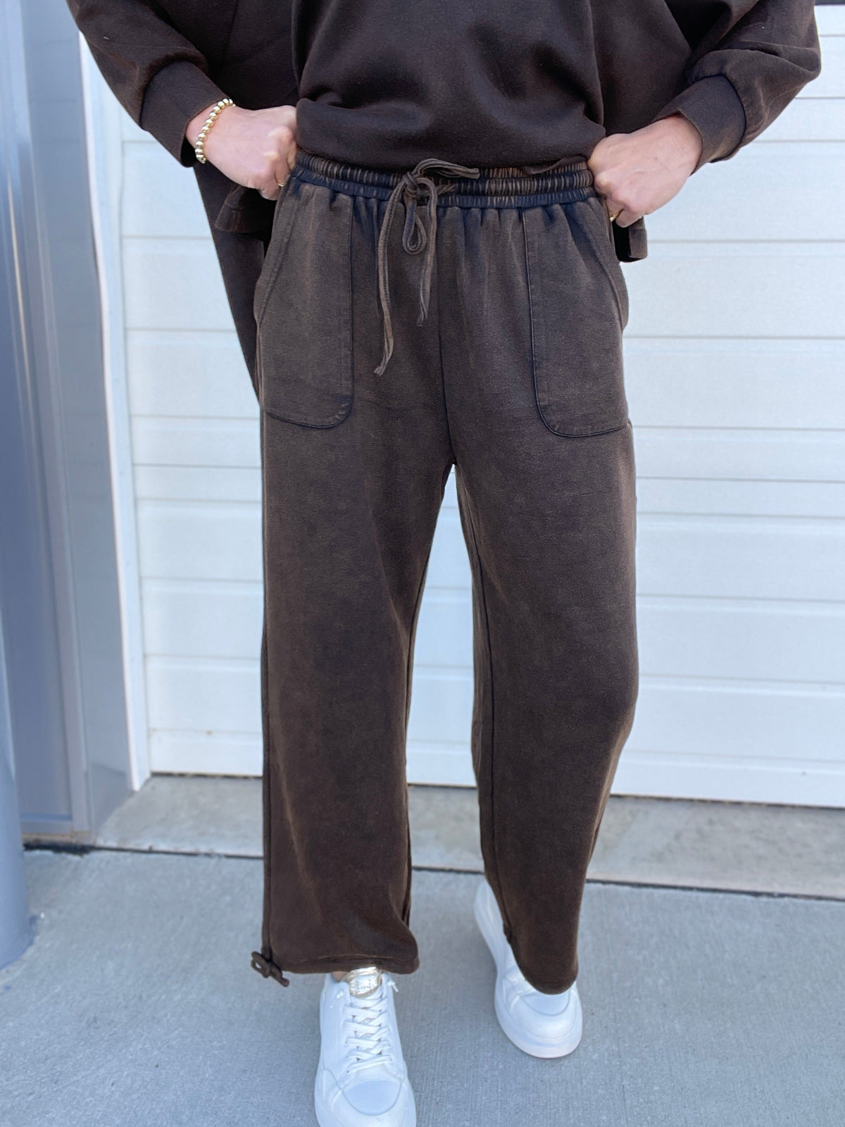 Going Now Mineral Washed Pants In 3 Colors *Final Sale*