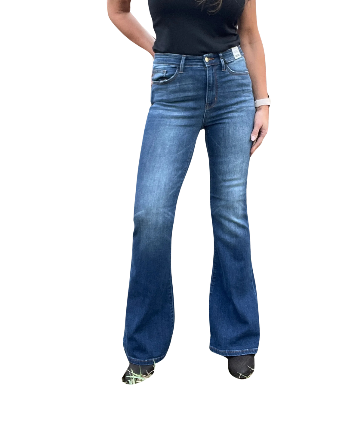 Judy Blue Cammie High Rise Classic Flare Jeans 591