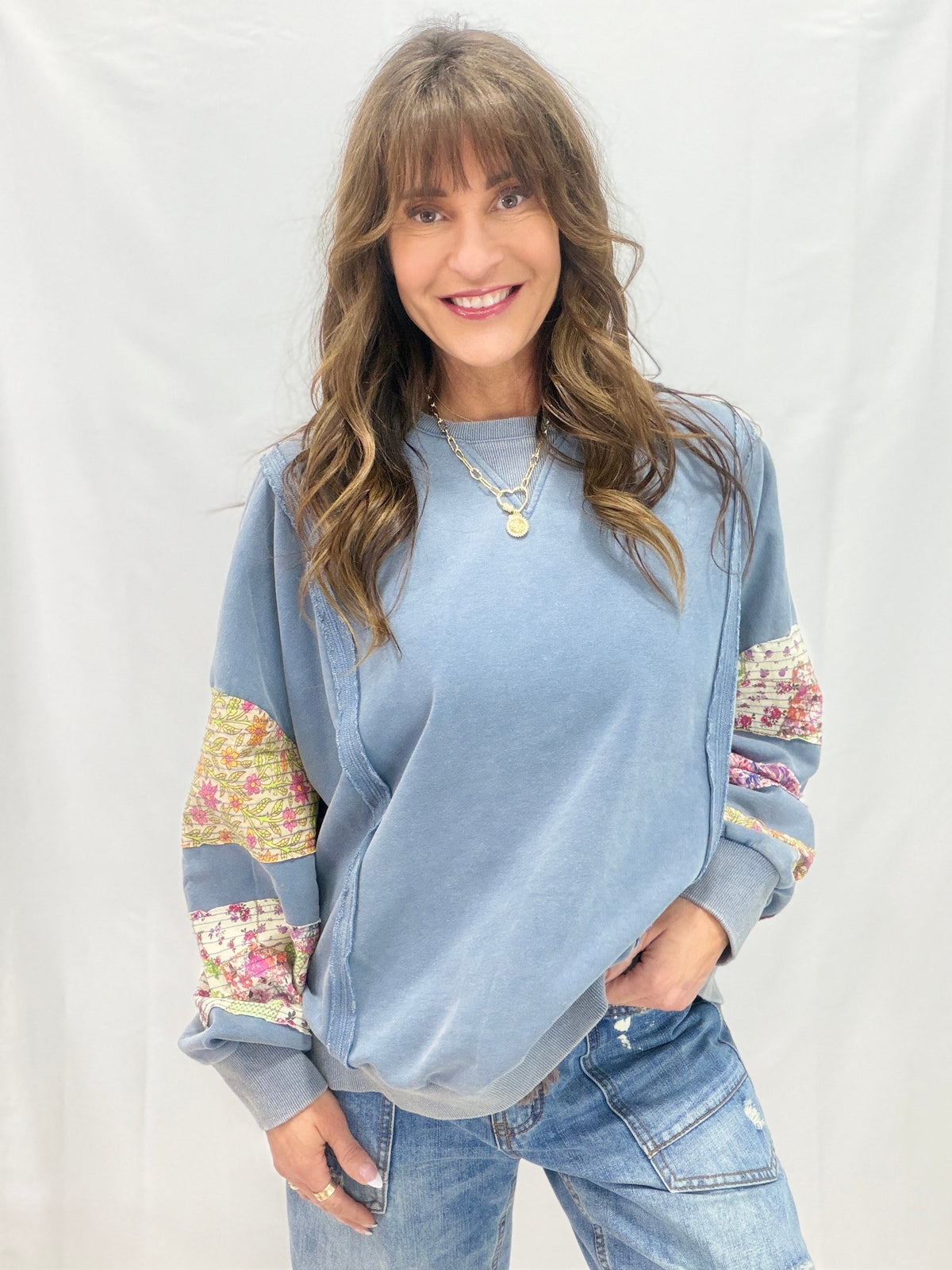 Get Back Up Washed Terry Top In 2 Colors
