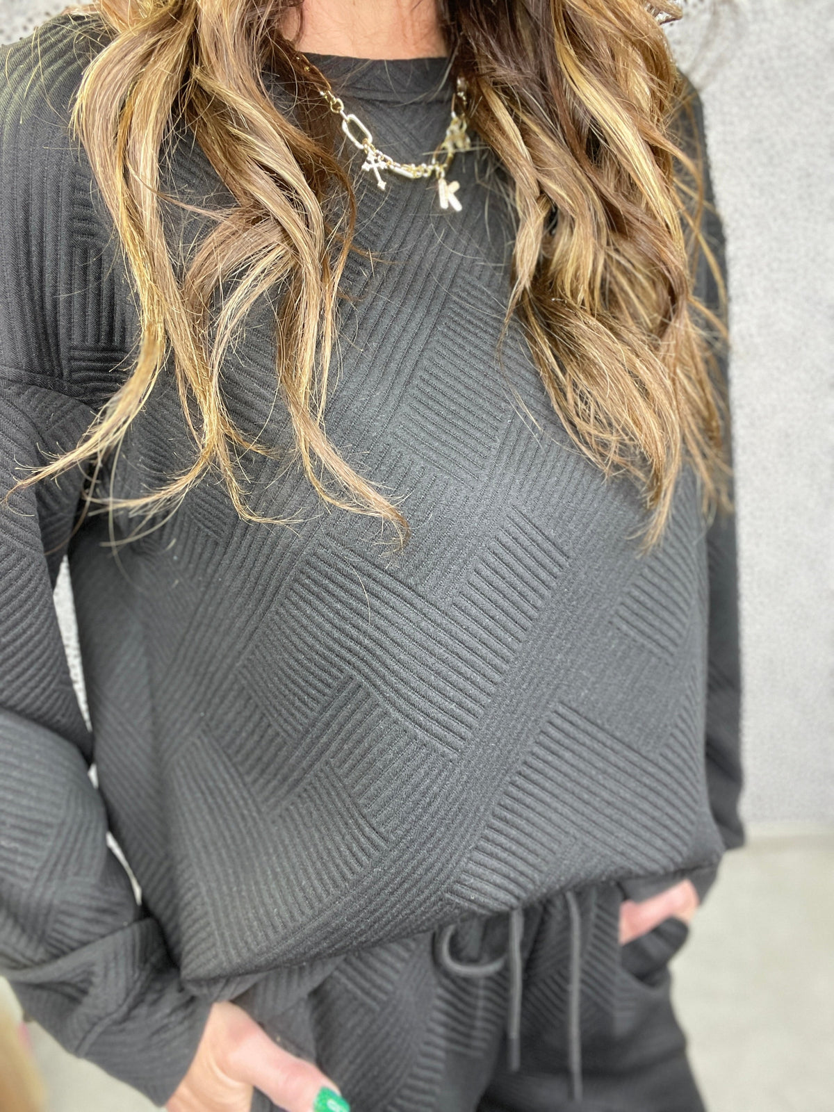 Criss Cross It All Together Top And Pant Set Black *Final Sale*