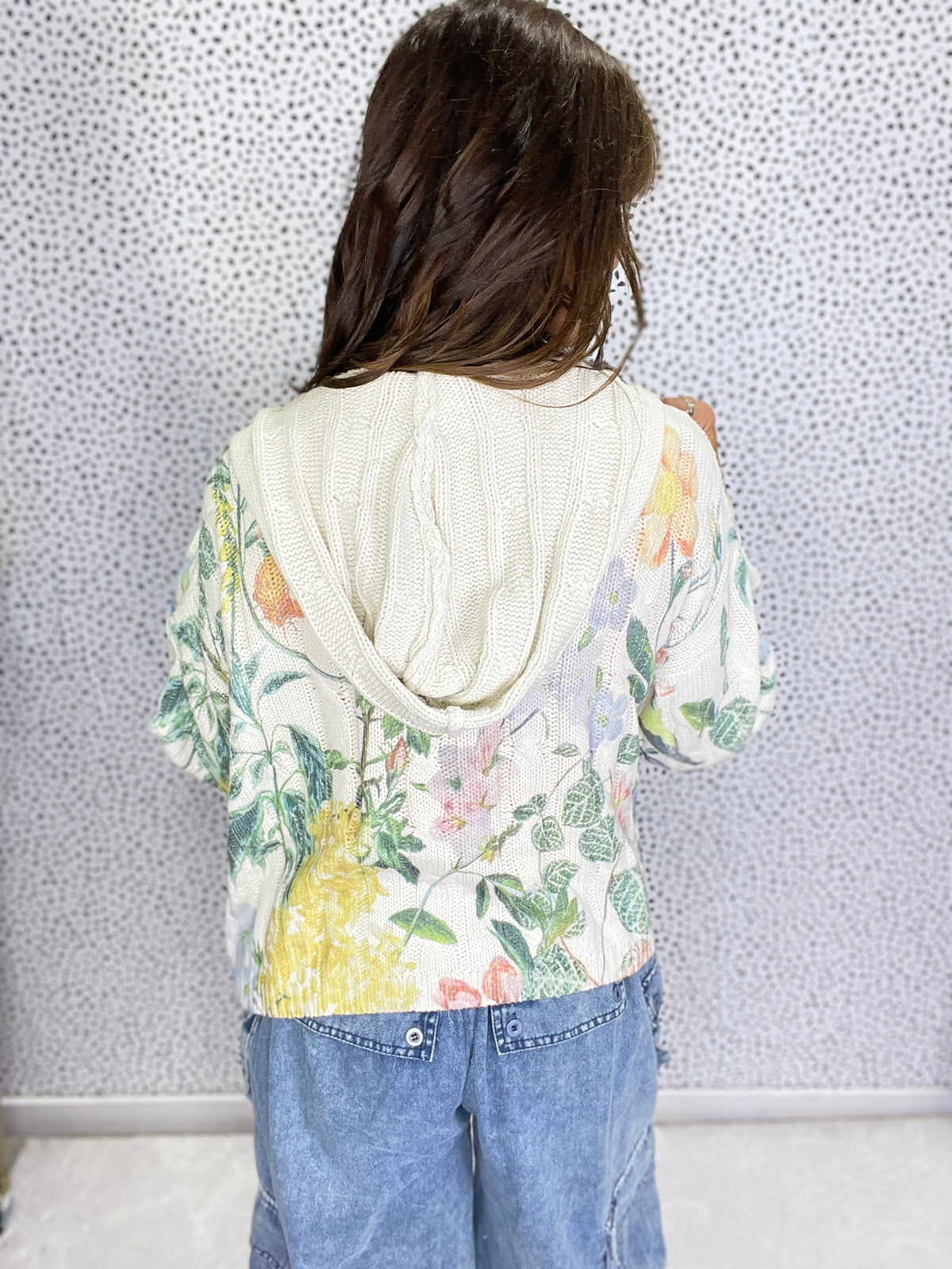 Pol Wildflower Fringe Cardigan *Final Sale*