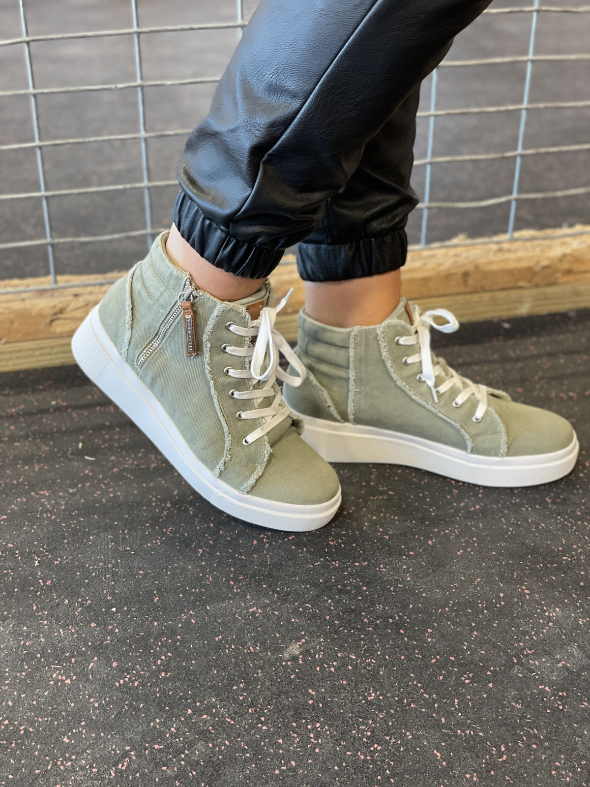 Yellow Box Eleni Sage Sneakers *Final Sale*