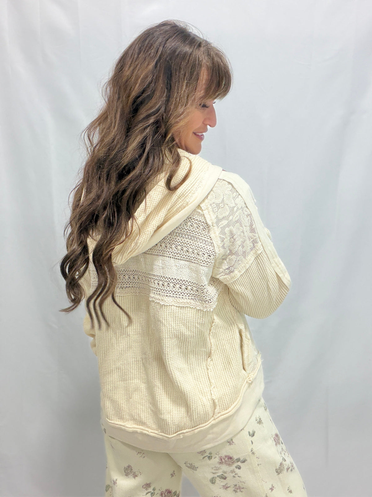Oli & Hali Delicate Dreams Washed Zip Up Jacket in 2 Colors