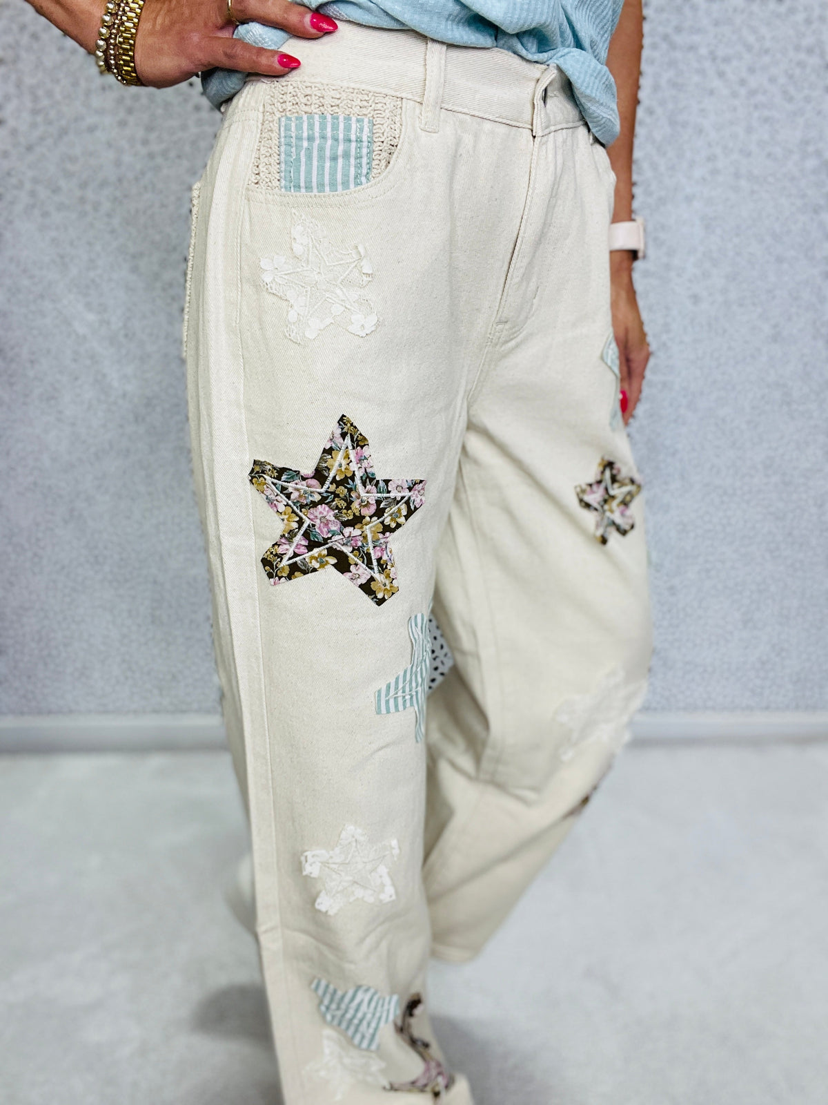 POL Stellar Ease Wide-Leg Denim Pants In 2 Colors *Final Sale*