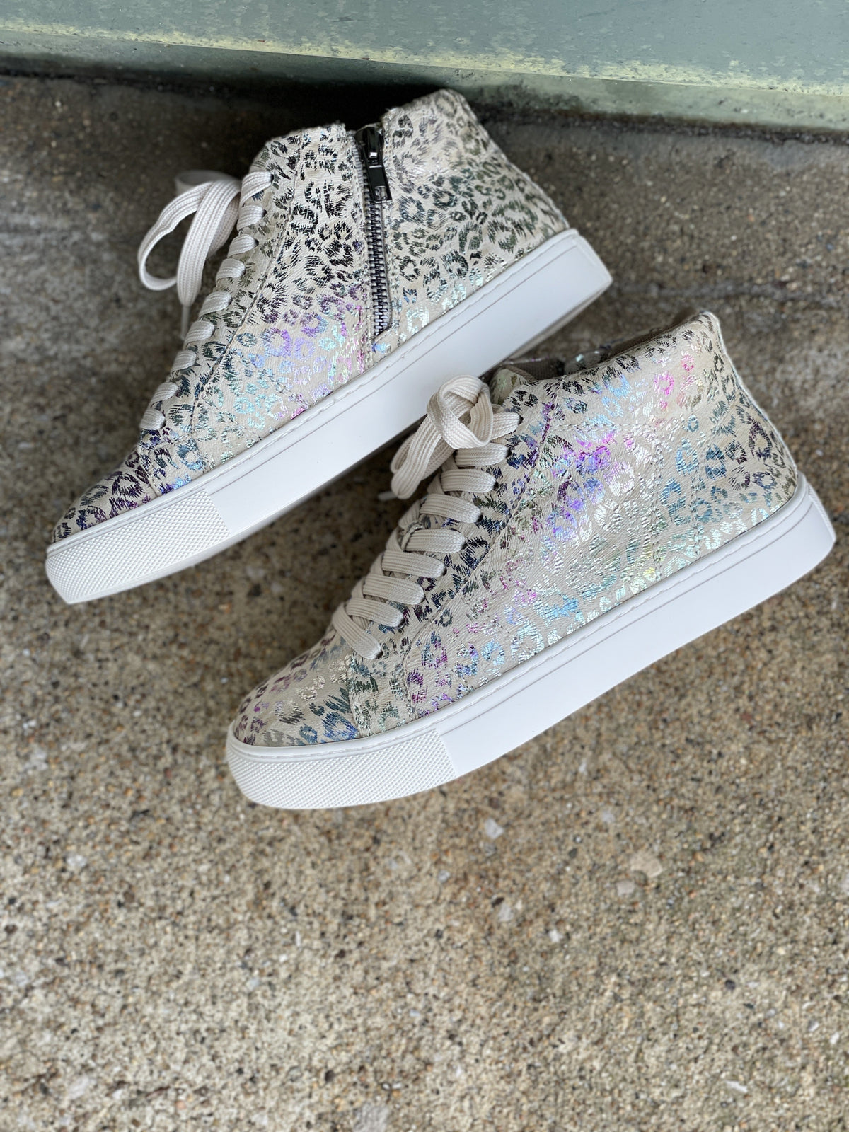 Imagine Metallic Animal Print Sneakers *Final Sale*
