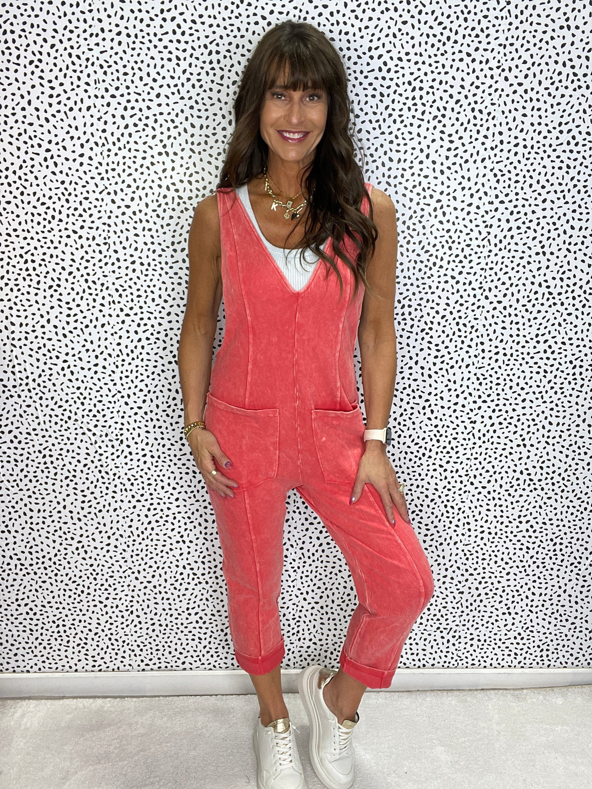 Elegant Edge Mineral Washed Jumpsuit In 2 Colors *Final Sale*