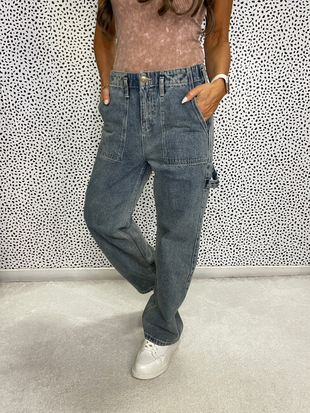 Oli & Hali Weekend Cuff Jeans In Vintage