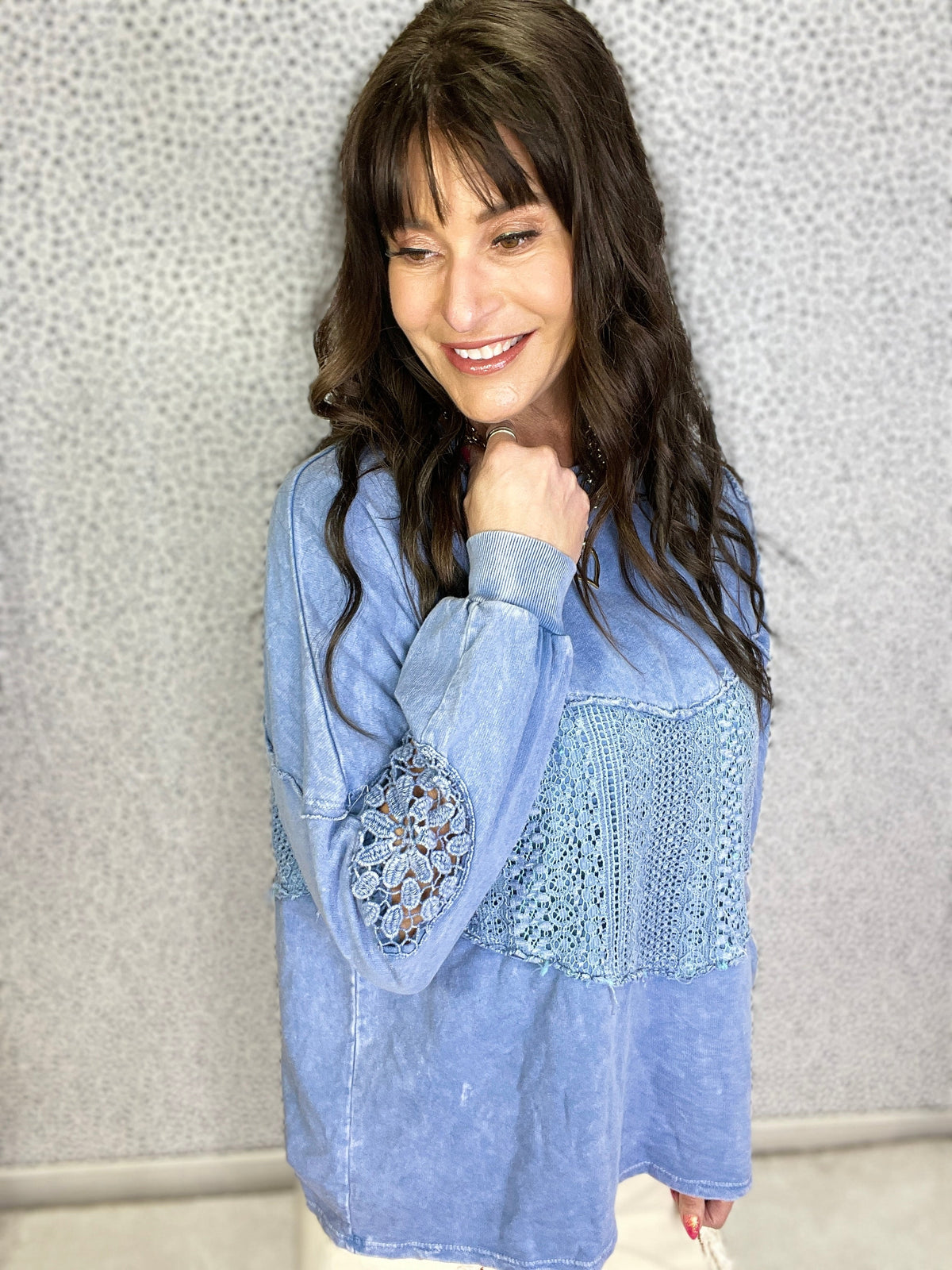 What You're Looking For Mineral Washed Long Sleeve Top In 5 Colors