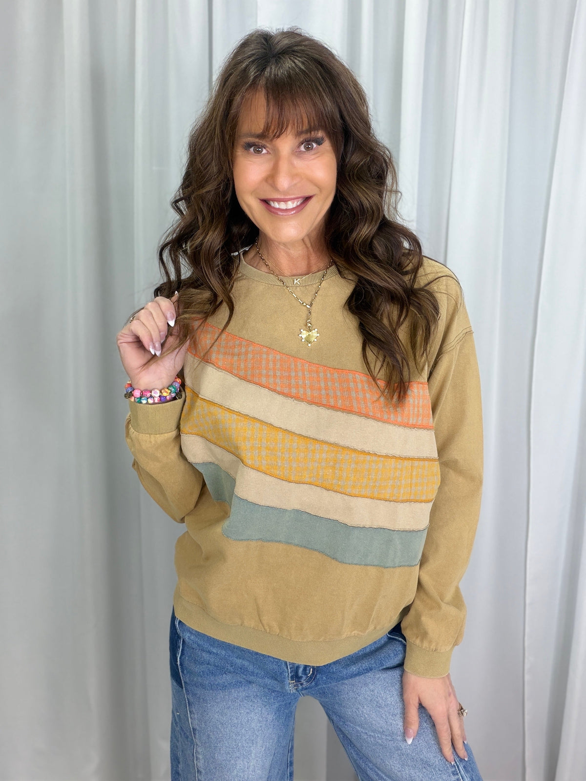 All These Moments Color Mix Top *Final Sale*