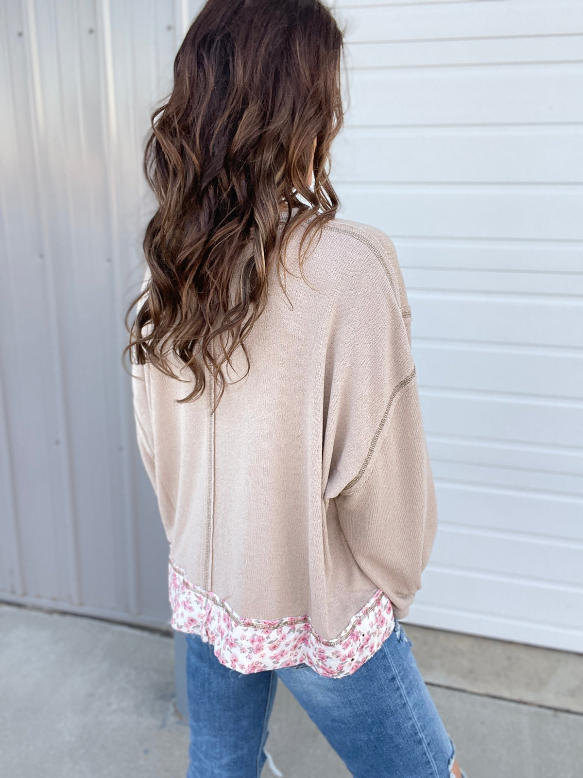 POL Love In Every Way Long Sleeve Love Patch Top In 2 Colors *Final Sale*