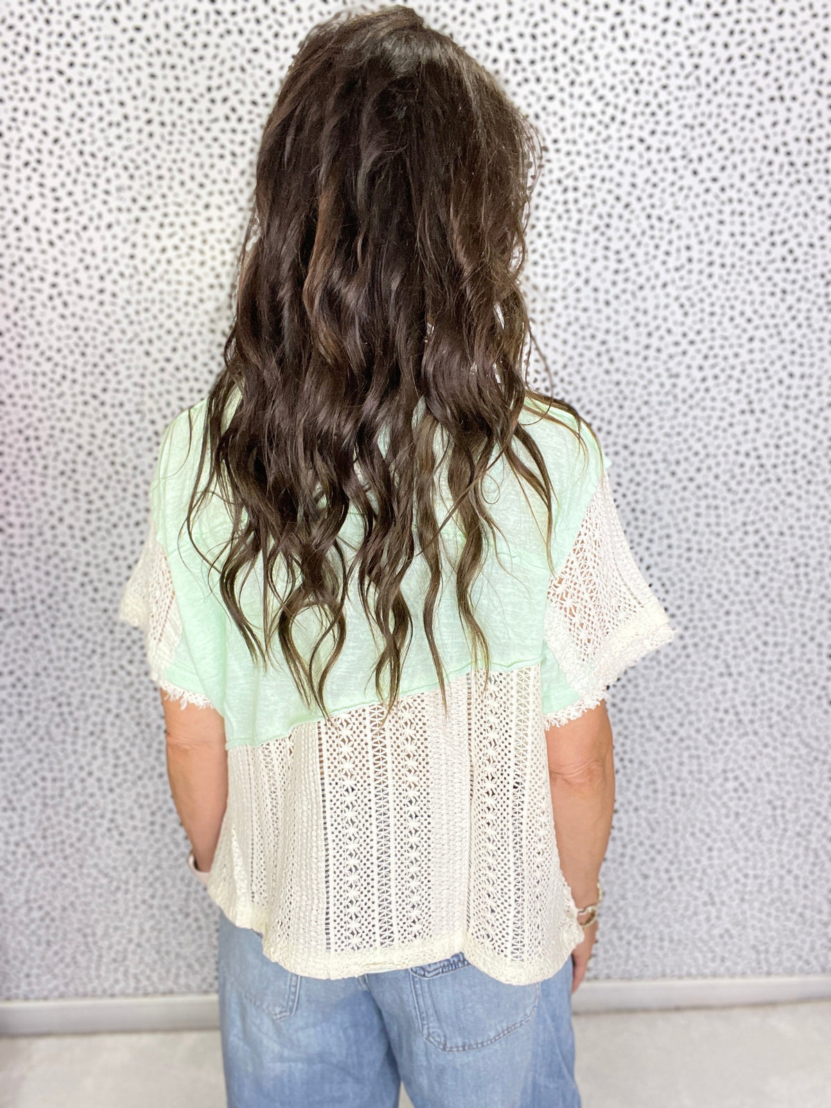 POL Harmony Peace Patch Short Sleeve Top In 4 Colors *Final Sale*