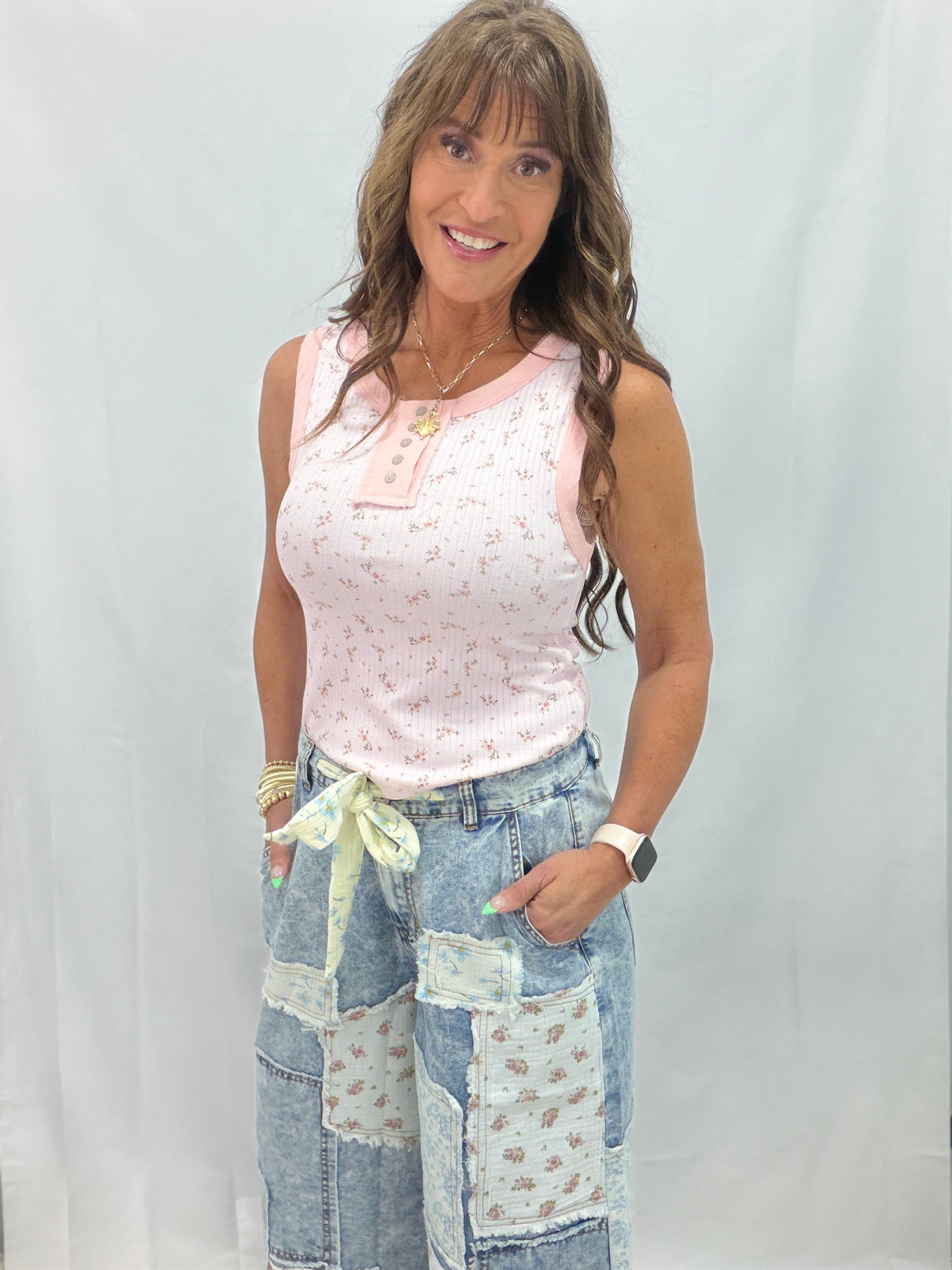 POL Majestic Floral Print Sleeveless Top In 3 Colors