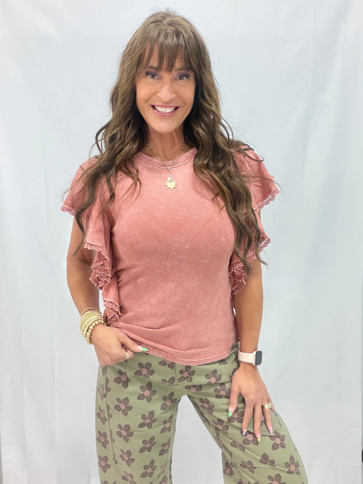 Queen For A Day Mineral Washed Top In 3 Colors