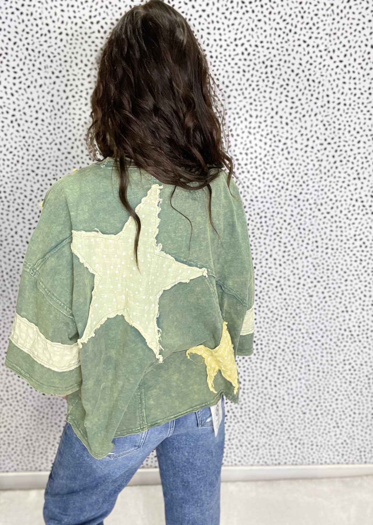 Oli & Hali Close To Heaven Star Patch Top In 3 Colors