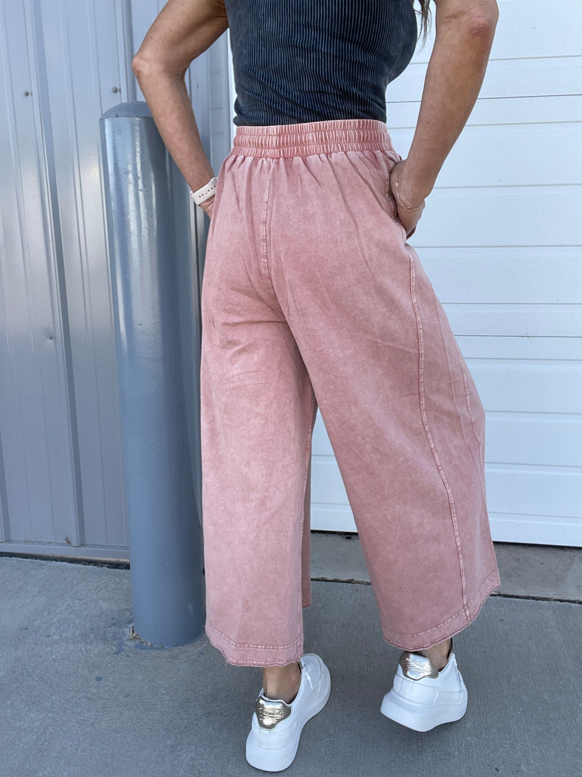 Believe Me Terry Knit Pants In 3 Colors: Cinnamon, Mocha, Olive *Final Sale*